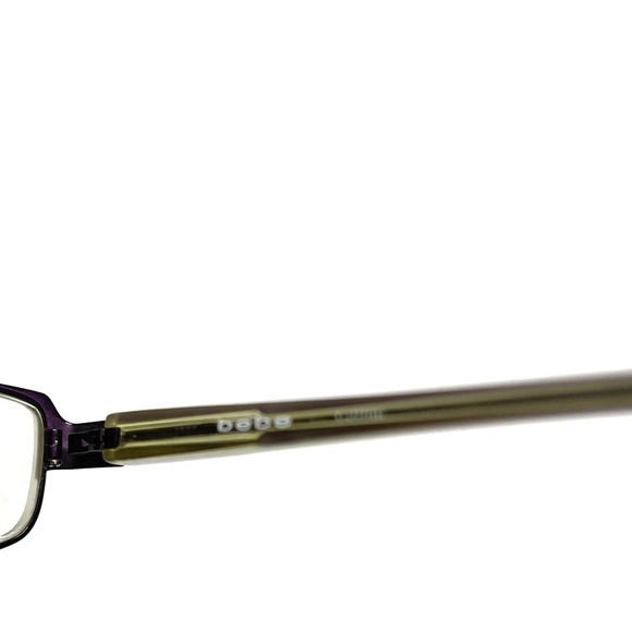BEBE Prescription glasses purple green 5115 135mm - Picture 7 of 14
